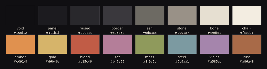 Ash Dark palette
