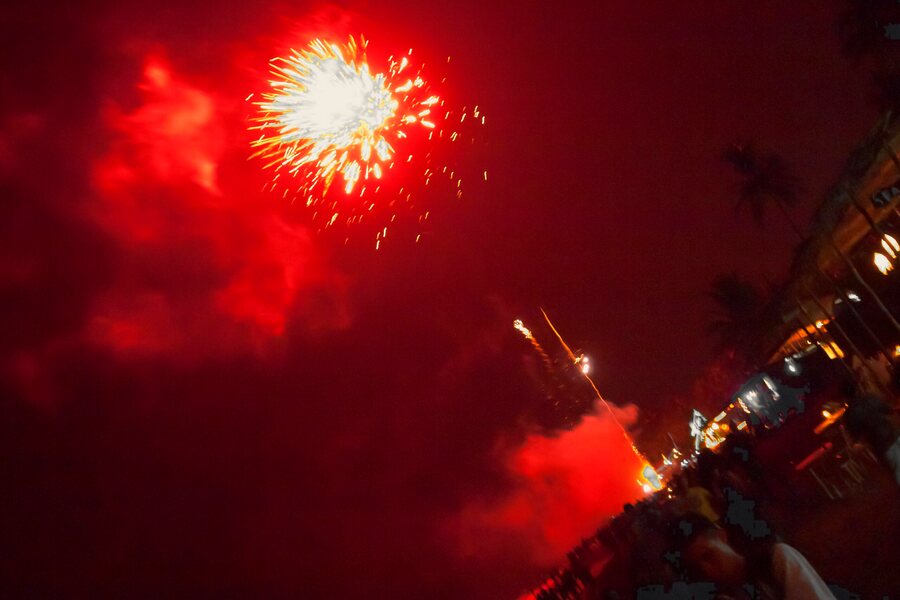 fireworks ash