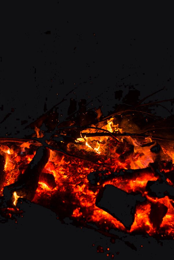campfire ash