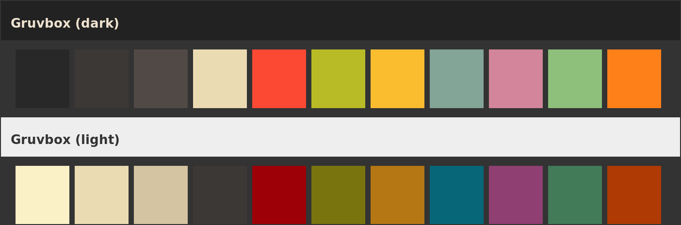 Gruvbox palette