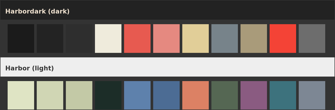 Harbor palette