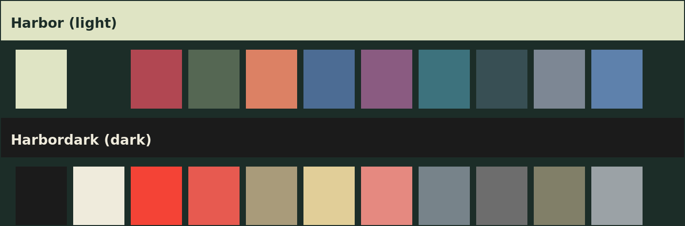 Harbor palette
